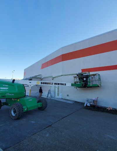 AutoZone exterior painting project